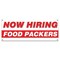 Signmission Now Hiring Food Packers Banner Apply Inside Accepting Application Single Sided B-30247 - alternate 1
